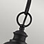Elstead English Bridle 3 Light Large Outdoor Ceiling Chain Lantern Black, E14