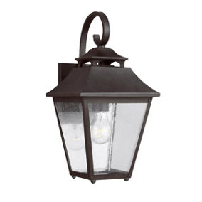 Elstead Feiss Galena Outdoor Wall Lantern Sable, IP44
