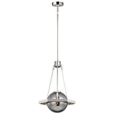 Elstead Feiss Harper 1 Light Pendant Polished Nickel