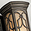 Elstead Franceasi 1 Light Outdoor Small Wall Lantern Light Olde Bronze IP44, E27