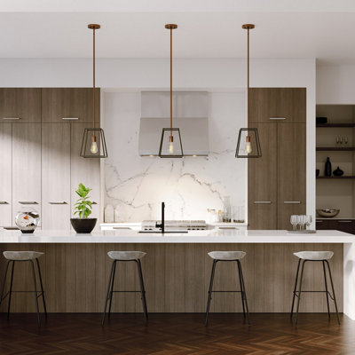 Elstead Fulton 1 Light Ceiling Pendant Bronze, E27