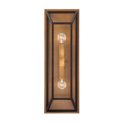 Elstead Fulton 2 Light Indoor Wall Light Bronze, E14