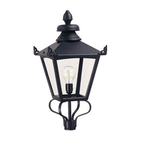 Elstead Grampian 1 Light Outdoor Post Lantern Black, E27