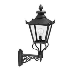Elstead Grampian 1 Light Outdoor Wall Lantern Light Black, E27