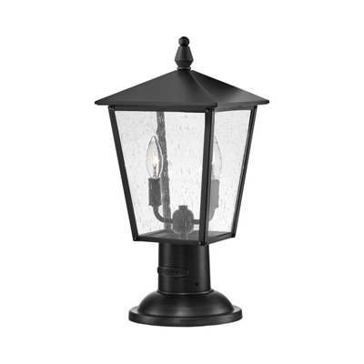 Outdoor pedestal store light fixtures