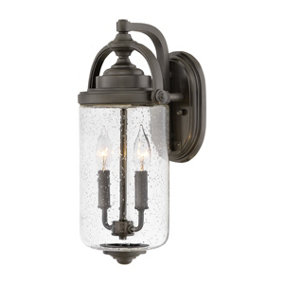 Elstead Hinkley Willoughby Outdoor Wall Lantern Oil Rubbed Bronze, IP44