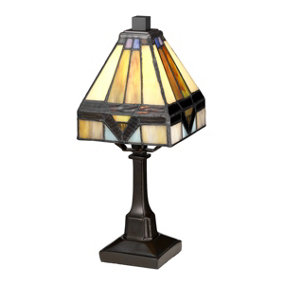 Elstead Holmes 1 Light Mini Table Lamp, Vintage Bronze, E14