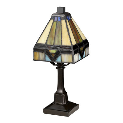 Elstead Holmes 1 Light Mini Table Lamp, Vintage Bronze, E14