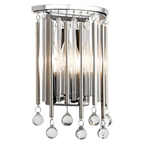 Elstead Kichler Piper Wall Lamp Polished Chrome