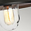 Elstead Klampenborg 1 Light Outdoor Ceiling Chain Lantern Black IP44, E27