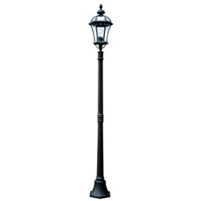 Elstead Ledbury 1 Light Outdoor Lamp Post Black IP44, E27