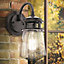 Elstead Lyndon 1 Light Outdoor Medium Wall Lantern Light Architectural Bronze IP44, E27