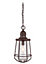 Elstead Marine 1 Light Large Ceiling Lantern Pendant Bronze, E27