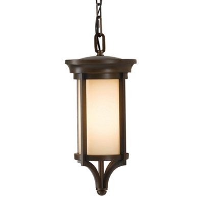 Elstead Merrill 1 Light Small Outdoor Ceiling Chain Lantern