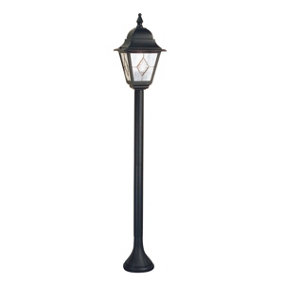 Elstead Norfolk 1 Light Outdoor Bollard Lantern Black IP43, E27