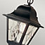 Elstead Norfolk 1 Light Outdoor Ceiling Chain Lantern Black IP43, E27
