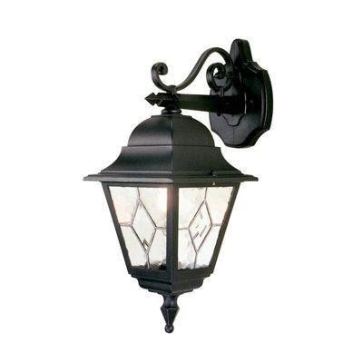 Elstead Norfolk 1 Light Outdoor Wall Lantern Light Black IP43, E27