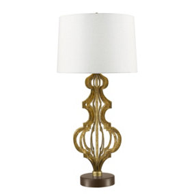 Elstead Octavia 1 Light Table Lamp Gold, E27