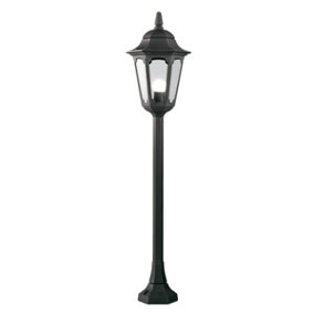 Elstead Parish 1 Light Outdoor Bollard Lantern Black IP44, E27