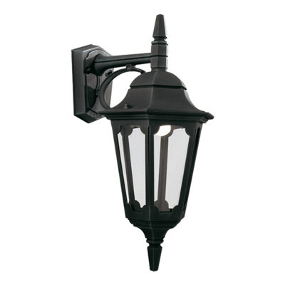 Elstead Parish 1 Light Outdoor Wall Lantern Light Black IP44, E27