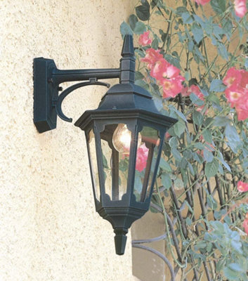 Elstead Parish 1 Light Outdoor Wall Lantern Light Black IP44, E27