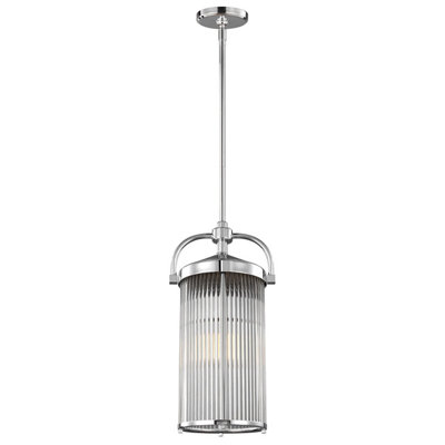 Elstead Paulson 3 Light Ceiling Pendant Light Chrome IP44, G9