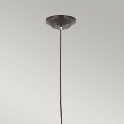 Elstead Provence 1 Light Dome Ceiling Pendant Old Bronze, E27