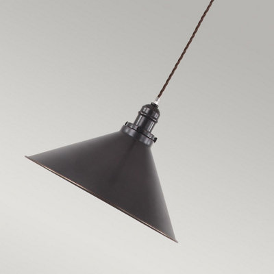 Elstead Provence 1 Light Dome Ceiling Pendant Old Bronze, E27