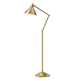 Elstead Provence 1 Light Floor Lamp Aged Brass, E27
