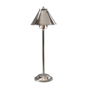Elstead Provence 1 Light Table Lamp Polished Nickel, E14