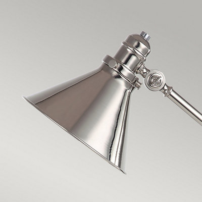 Elstead Provence 1 Light Table Lamp Polished Nickel, E27