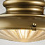 Elstead Redding Station Outdoor Dome Wall Lamp, Painted Distressed Bronze IP44