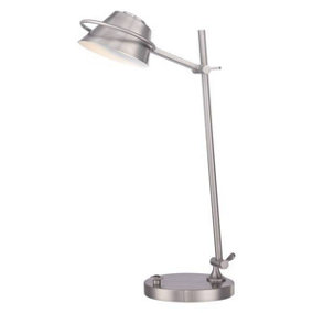 Elstead Spencer LED 7 Light Desk Lamp Brushed Nickel