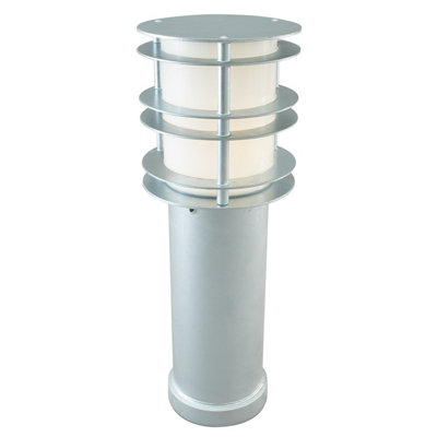 Elstead Stockholm Outdoor Medium Bollard Galvanised, E27