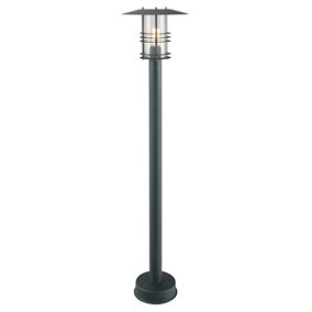 Elstead Stockholm Outdoor Pillar Lantern Black, E27