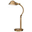 Elstead Thompson LED 7 Light Desk Lamp Antique Brass