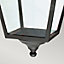 Elstead Turin Grande 1 Light Outdoor Ceiling Chain Lantern Black IP54, E27