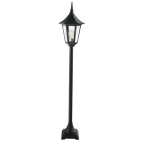 Elstead Valencia 1 Light Outdoor Bollard Lantern Black IP54, E27
