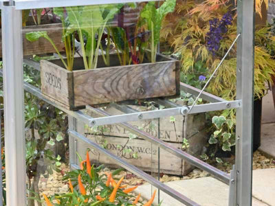 Eltham-D 5 Feet Classic Growhouse - Aluminium - L151 x W79 x H100 cm - Without Coating - 6