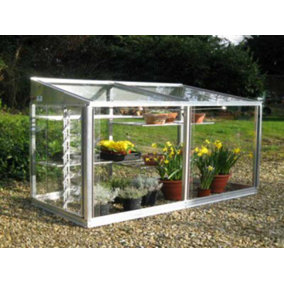 Eltham-D 6 Feet 5 Inches Classic Growhouse - Aluminium - L194 x W79 x H100 cm - Without Coating