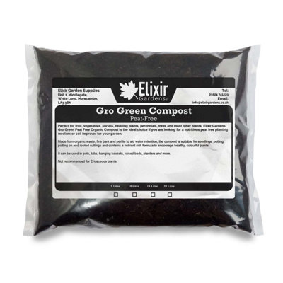 Elxir Gardens Eco Gro Peat-Free Organic & Nutrient Rich Multipurpose ...