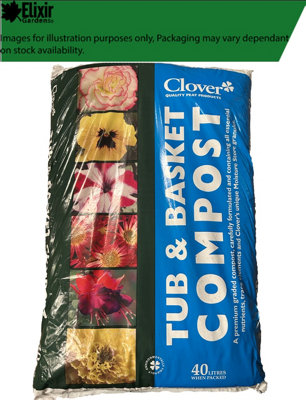 Elxir Gardens Organic Tub Planter Compost Soil x10L
