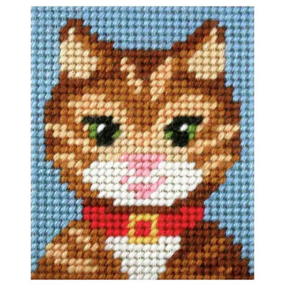 EMB KIT TABBY CAT - Needlepoint Kit: My First Embroidery: Tabby Cat ...