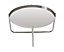 Ember Round Silver Tray Top Coffee Table for Living Room