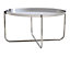 Ember Round Silver Tray Top Coffee Table for Living Room