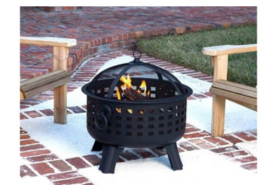 Emberwood Instow Round Firepit with  Spark Guard Lid