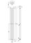 Embrace Compact Vertical Double Panel Radiator - 1800mm x 236mm - 2461 BTU - Gloss White- Balterley