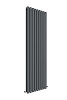Embrace Vertical Double Panel Radiator - 1800mm x 528mm - 5457 BTU - Anthracite- Balterley