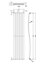 Embrace Wave Vertical Single Panel Radiator - 1785mm x 413mm - 2164 BTU - Gloss White- Balterley