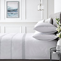 Embroidered Band 100% Cotton Embroidered Duvet Cover Set
